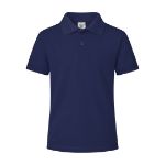 kinder polo katoen 180 gr/m2 maten 5-6/10-11 jaar - blauw