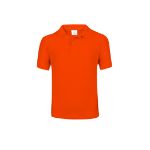 kinder polo katoen 180 gr maten 5-6/10-11 jaar - oranje