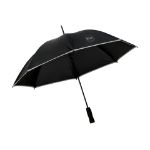 stormparaplu dia 103 cm met reflecterende bies, - zwart