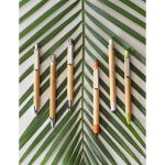 bamboe balpen mos blauwschrijvend