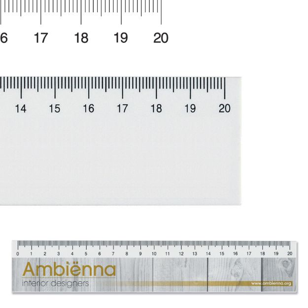 liniaal kunststof 20 cm