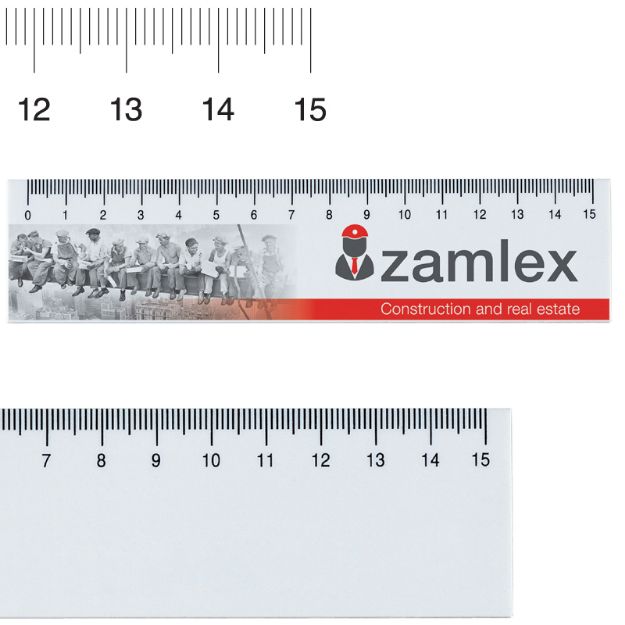 liniaal kunststof 15 cm