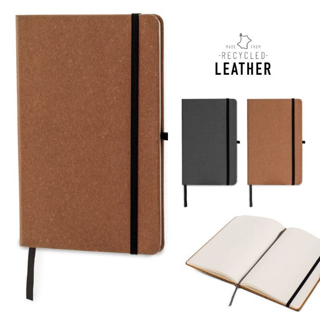 hardcover notebook recycled leer a5