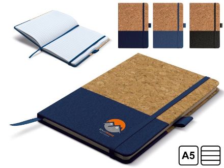 notitieboek a5 van kurk en vegan leder