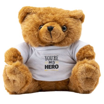 knuffelbeer met witte t-shirt tampam