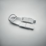sleutelhanger met 4 in 1 oplaadkabel