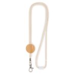 katoenen lanyard met haak en veiligheidssluiting