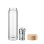 glazen fles dubbelwandig 400ml