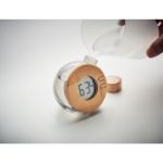 water bamboe lcd klok