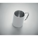 metalen mok dubbelwandig met karabijnhaak 300ml