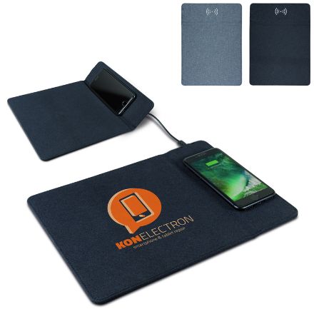 muismat met draadloos oplaadstation 5w