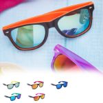 zonnebril met twee kleurig frame