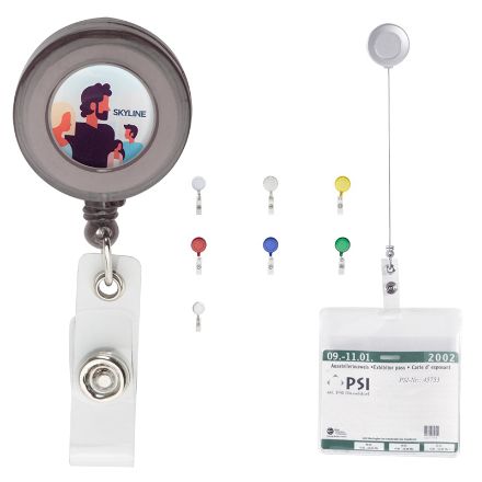 uittrekbare pashouder met drukknoop sluiting