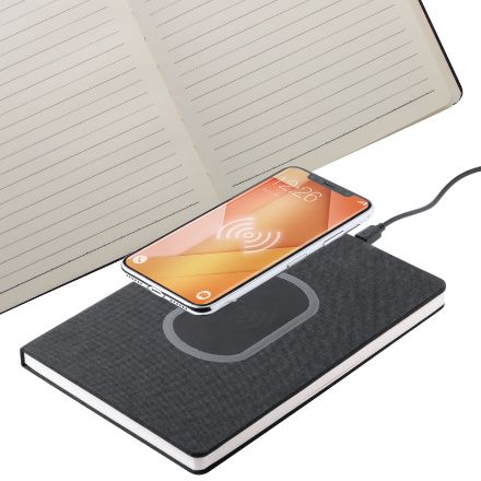 notitieboek met ingebouwde oplader