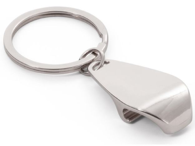 metalen sleutelhanger flesopener lods