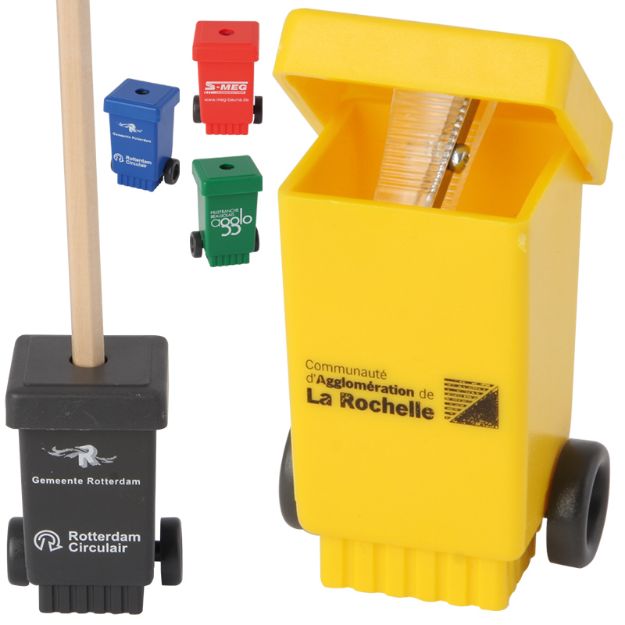 puntenslijper kliko-afvalbak met wielen