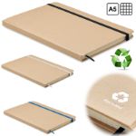 a5 notitieboekje gerecycled papier met ruitjes