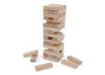 houten toren spel in katoenen etui