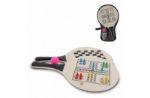 mdf strand tennis set met gezelsschapsspellen