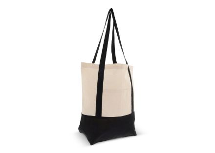 draagtas oeko-tex® katoen 140g/m2 40x10x35cm - zwart