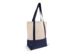 draagtas oeko-tex® katoen 140g/m2 40x10x35cm - marine