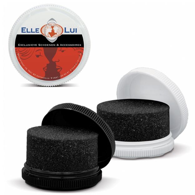 schoenenpoets kleurloos en zwarte spons