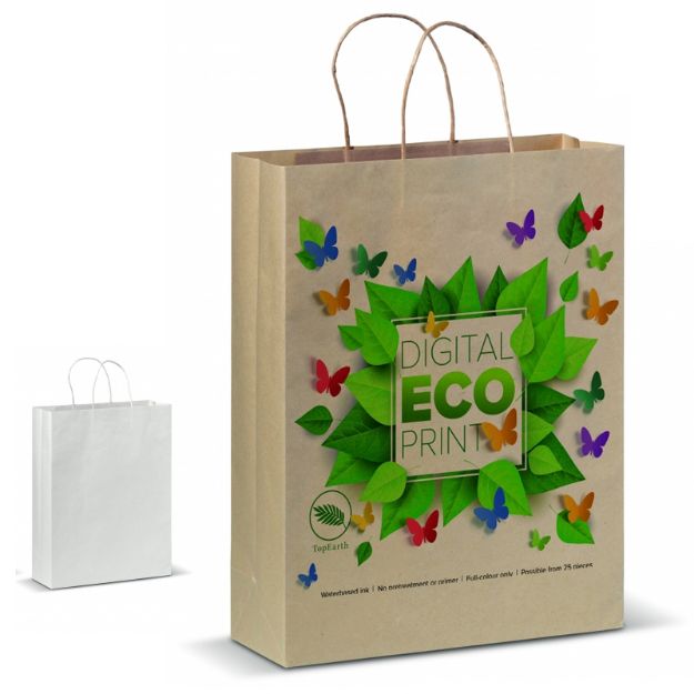 papieren kraft tas 100g/m2 32x12x41cm custom made