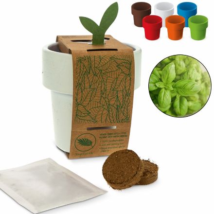 hot-but-cool beker met basilicum zaadjes