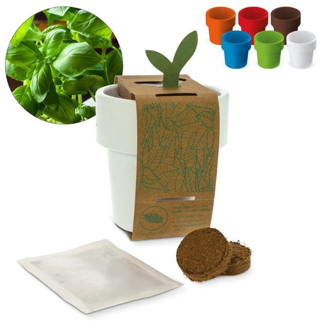 hot-but-cool beker met basilicum zaadjes