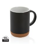 keramische mok met kurken bodem 280 ml