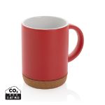 keramische mok met kurken bodem 280 ml