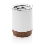 recycled rvs koffiebeker met kurk 180 ml