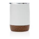 recycled rvs koffiebeker met kurk 180 ml