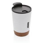 recycled pp en rvs kurk koffiebeker 300 ml