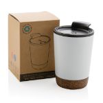 recycled pp en rvs kurk koffiebeker 300 ml