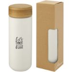 lumi keramische beker met deksel van bamboe 300 ml