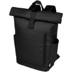 byron 15,6 inch rugzak van grs rpet - zwart