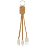 bates 3-in-1 oplaadkabel van tarwestro en kurk