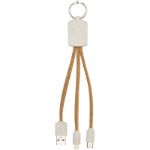 bates 3-in-1 oplaadkabel van tarwestro en kurk