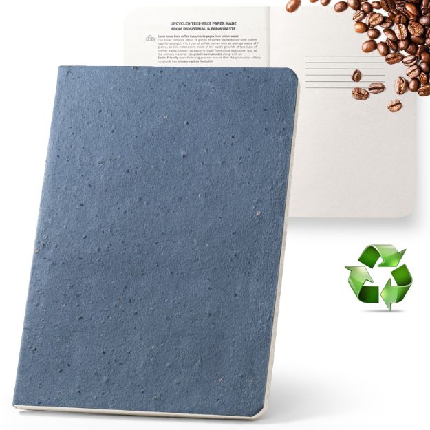 coffeepad a5 notitieboekje van koffieafval