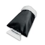 ijskrabber met handschoen - zwart