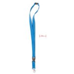 lanyard van polyester met metalen karabijnhaak. - turquoise