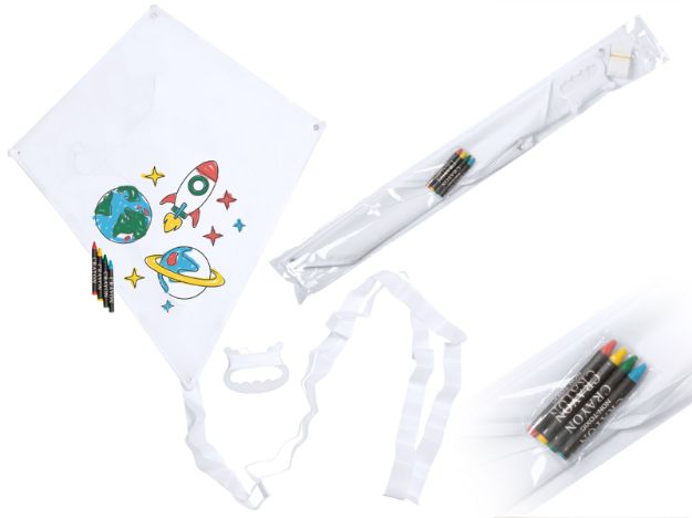 in te kleuren vlieger met 4 stiften yumbie