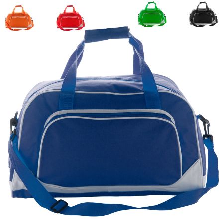 600d polyester sporttas met ritssluiting, voorvak