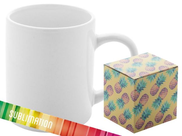 ceramische sublimatiemok, in geschenkdoos. custom