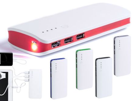 usb powerbank 10.000 mah, 1 led zaklamp