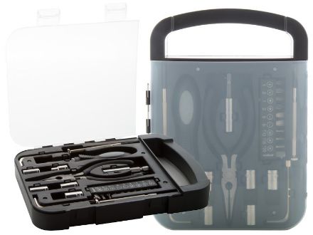 21 stuks metalen gereedschapsset.