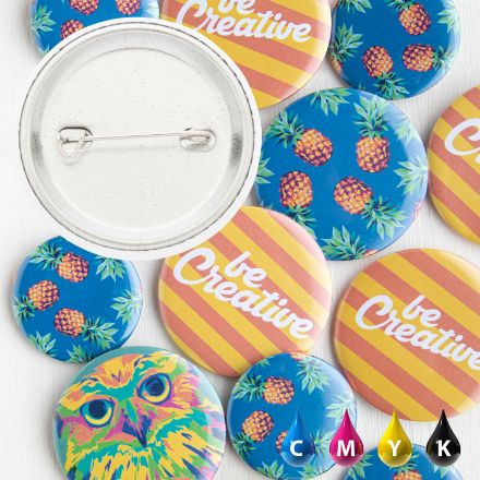 kleine button met pin custom made