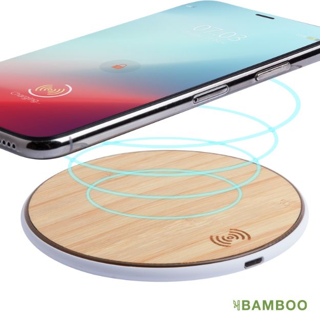 bamboe draadloze oplader loq