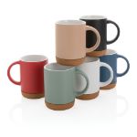 keramische mok met kurken bodem 280 ml